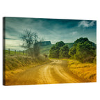 Golden Country Road Wall Art