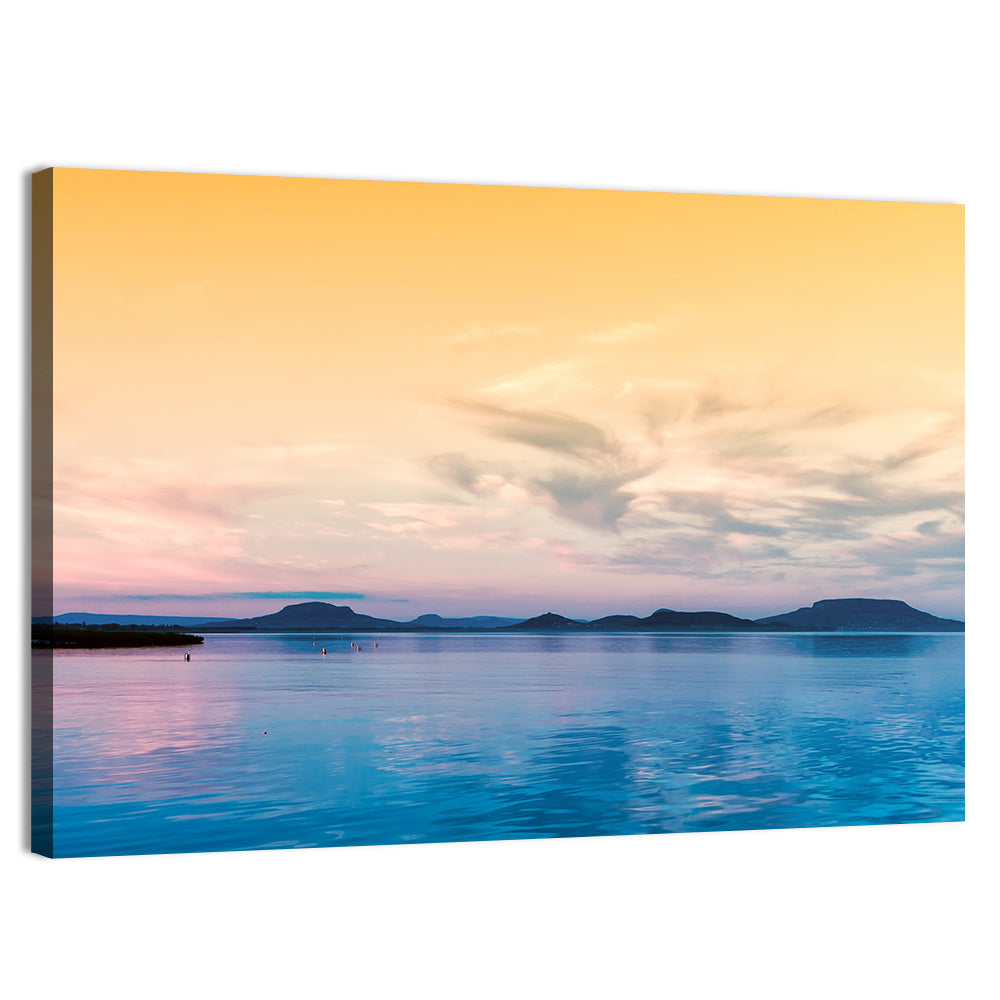 Lake Balaton at Golden Hour Wall Art