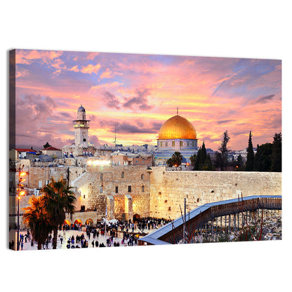 Jerusalem Old City Sunset Wall Art