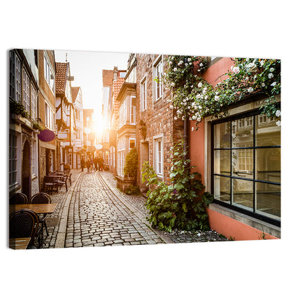 Schnoorviertel Cobblestone Lane Wall Art