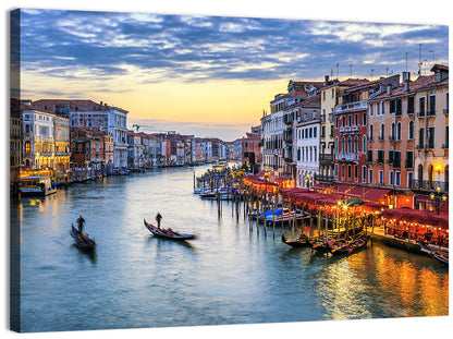 Venice Grand Canal at Twilight Wall Art