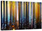 Ethereal Autumn Forest Reflection Abstract Wall Art
