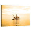 Golden Hour Oil Rig Wall Art