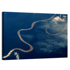 Sunlit Meander of the Amazon River Wall Art