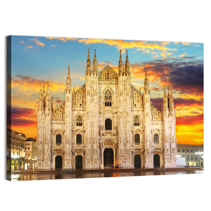 Milan Duomo at Sunset Wall Art