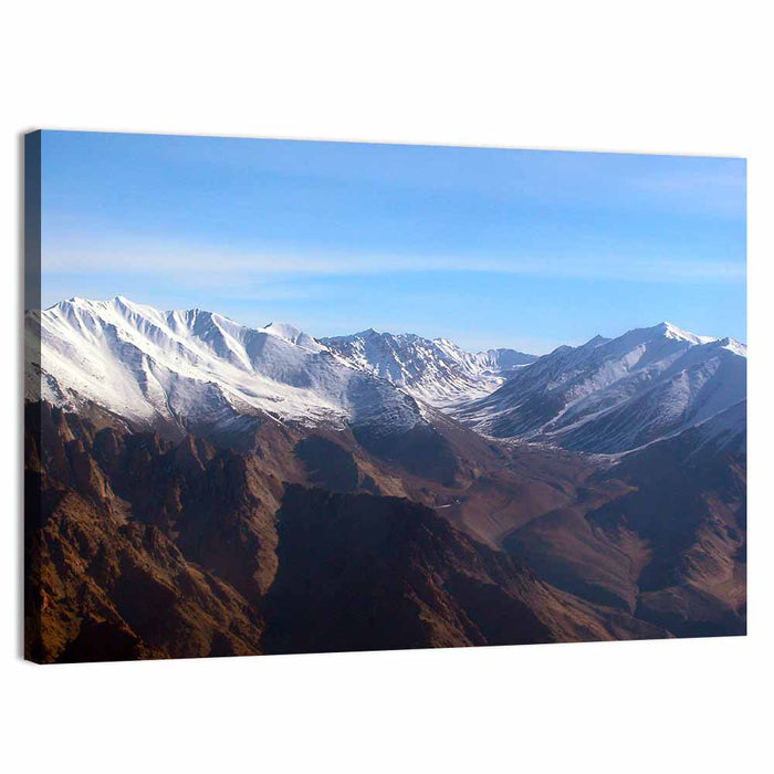 Himalayan Mountain Range Wall Art as a canvas print