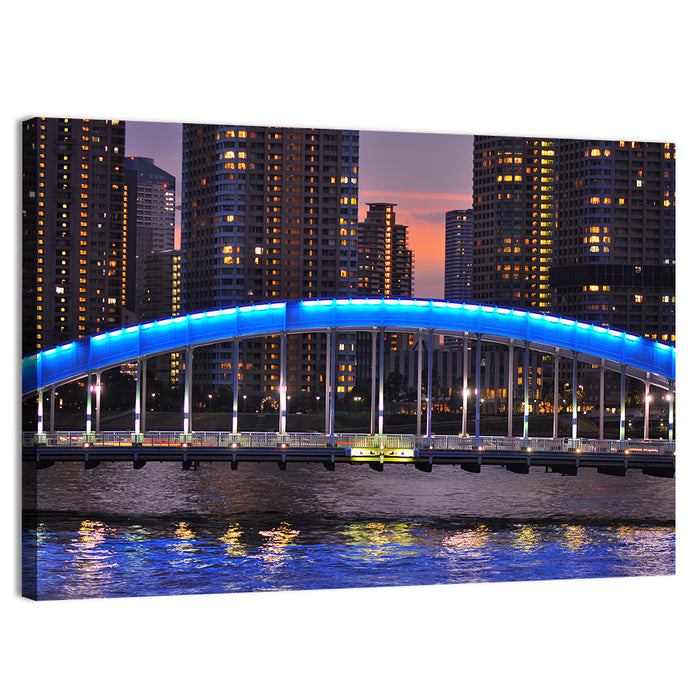 Eitai Bashi Bridge Wall Art as a canvas print