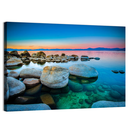 Lake Tahoe Sunset Boulders Wall Art
