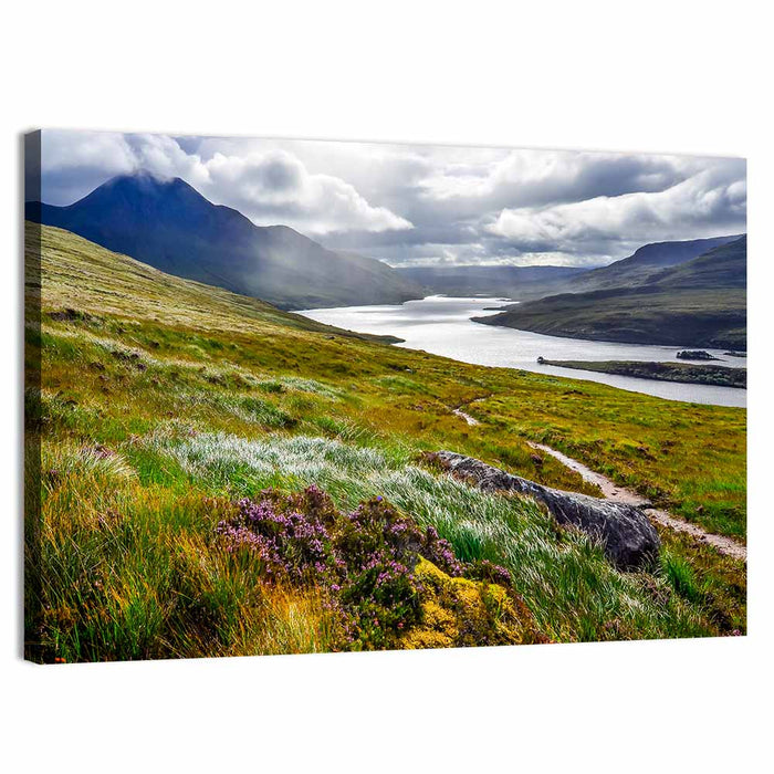 Inverpolly Lake Wall Art as a canvas print