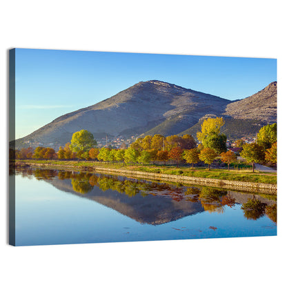 Trebišnjica River Reflection, Trebinje Wall Art