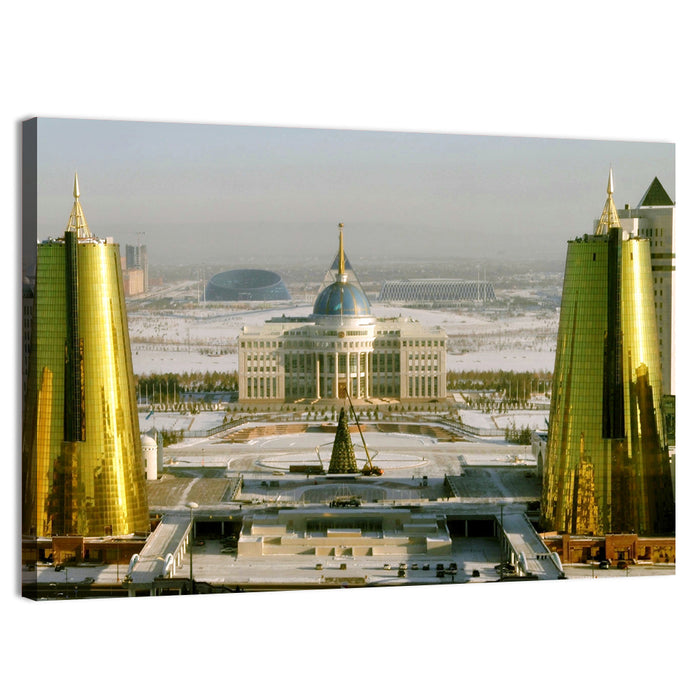 Ak Orda Presidential Palace Astana Wall Art as a canvas print