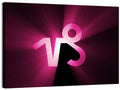 Glowing Capricorn Symbol Wall Art