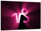 Glowing Capricorn Symbol Wall Art