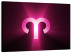 Radiant Aries Zodiac Emblem Wall Art