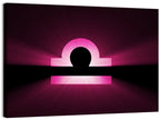 Libra Symbol Neon Glow Wall Art