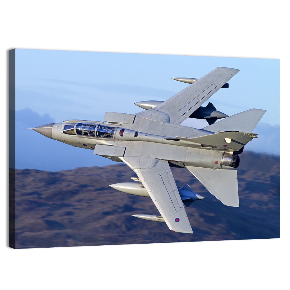Tornado Gr4 in Flight Wall Art, canvas print, landscape