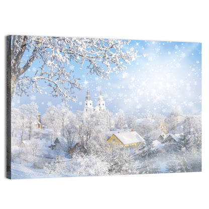 Frosted Village Wall Art