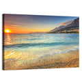 Makarska Pebble Beach Sunset Wall Art