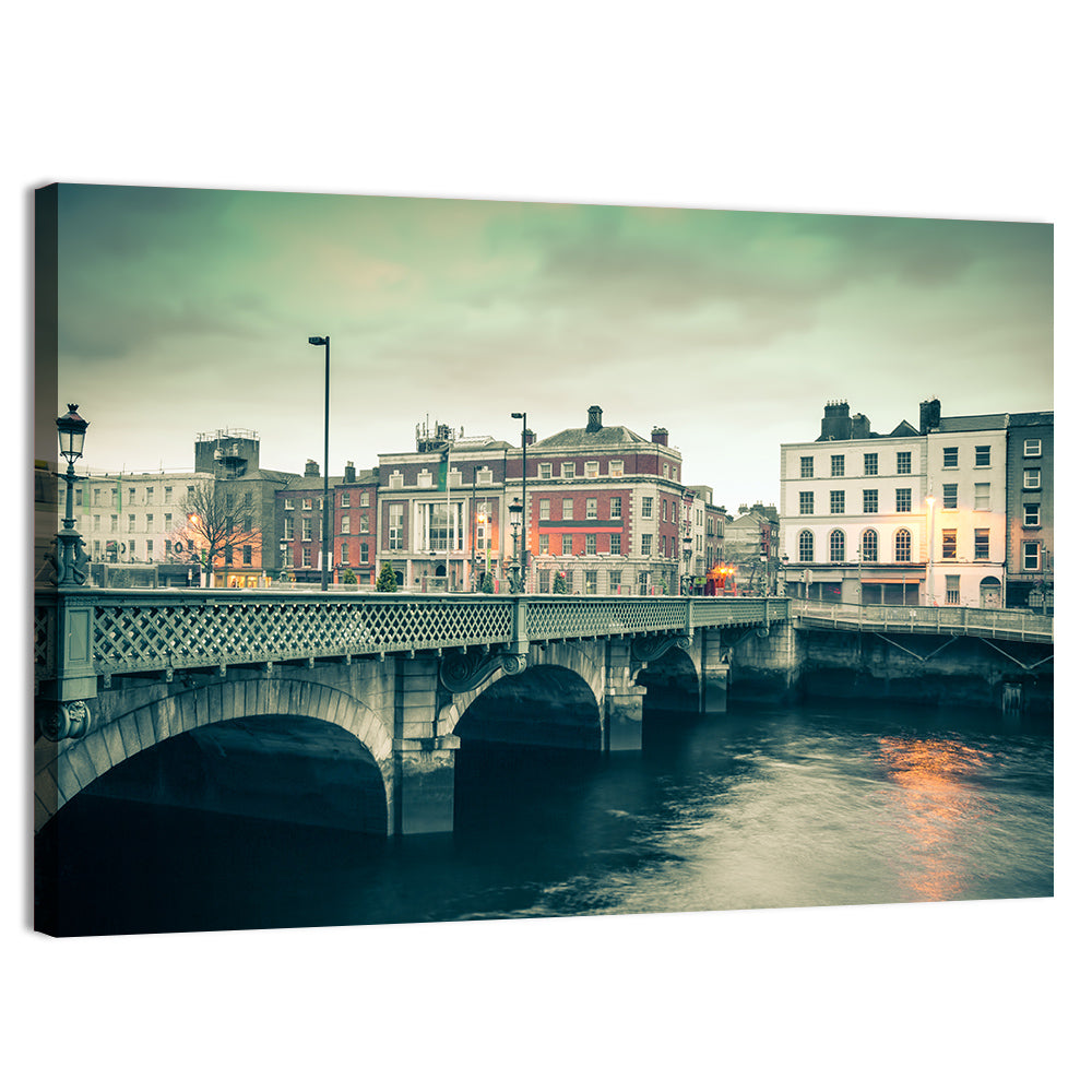 Grattan Bridge Twilight Wall Art, canvas print, landscape