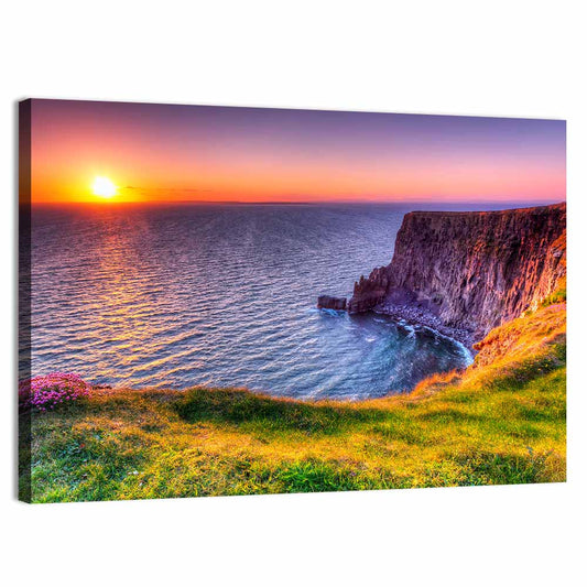 Cliffs of Moher at Sunset Wall Art