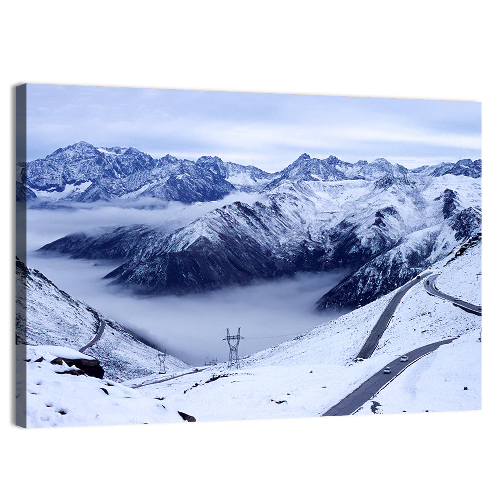 Sichuan Snowy Mountain Pass Wall Art