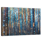 Golden Hour Winter Pine Forest Wall Art