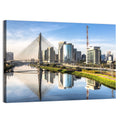 Estaiada Bridge Reflections Wall Art