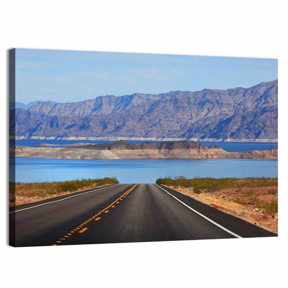 Lake Mead Road Perspective Wall Art