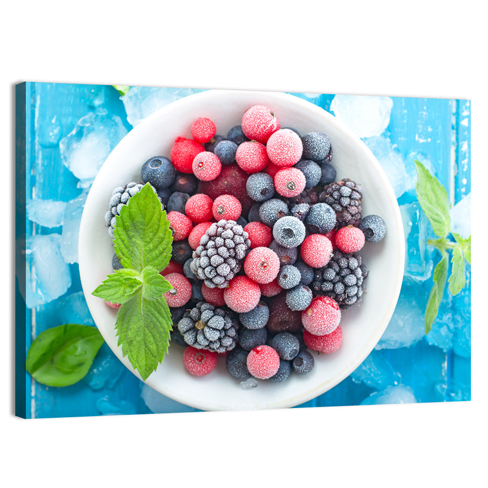 Frozen Berry Bowl Wall Art