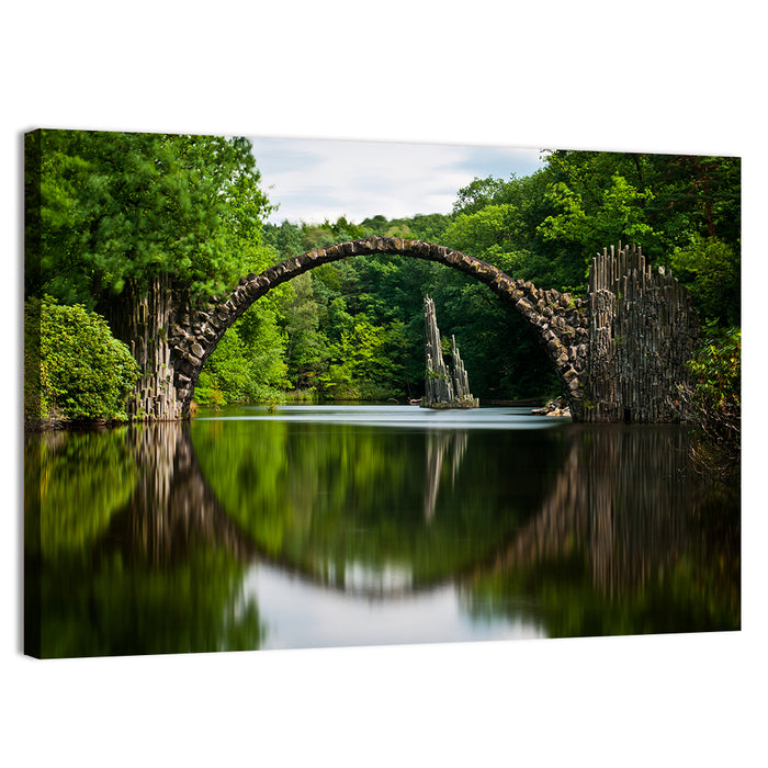 Rakotzbrücke Devil's Bridge, Gablenz Wall Art as a canvas print