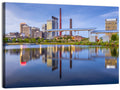 Birmingham Skyline Reflection at Twilight Wall Art