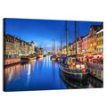 Nyhavn Canal at Dusk Wall Art