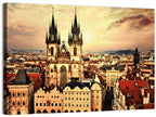 Prague Old Town Skyline at Golden Hour Wall Art