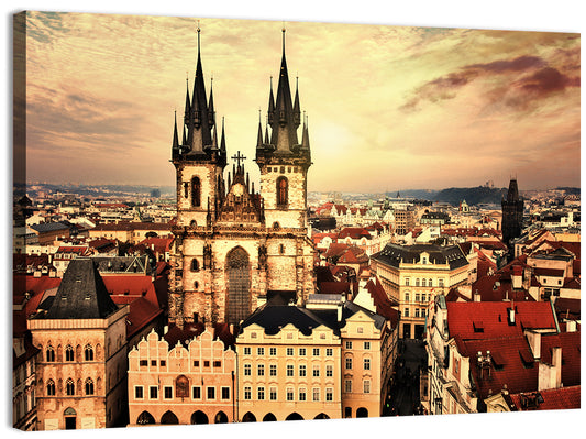 Prague Cityscape Wall Art