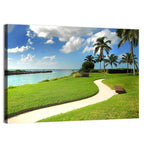 Tropical Coastal Pathway Wall Art