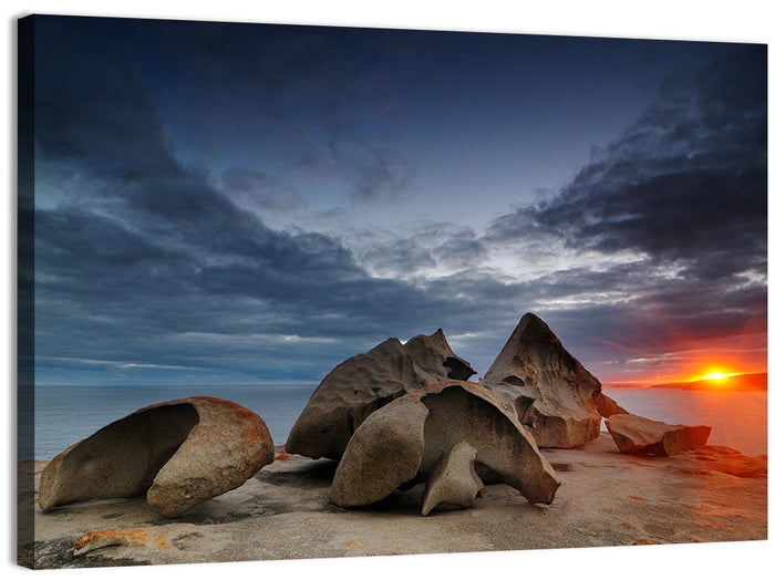 Remarkable Rocks Sunset, Kangaroo Island Wall Art as a canvas print