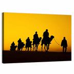 Camel Caravan Silhouette Wall Art