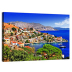 Symi Harbor, Greece Wall Art