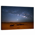 Sahara Night Sky with Camels Wall Art