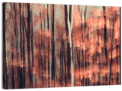 Autumn Forest Blur Wall Art