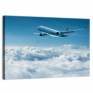 Airplane Above Clouds Wall Art