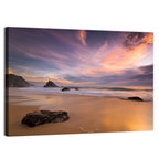 Adraga Beach Sunset Wall Art
