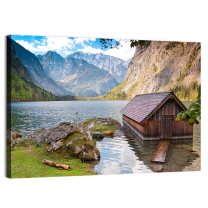 Obersee Boathouse at Königssee Wall Art