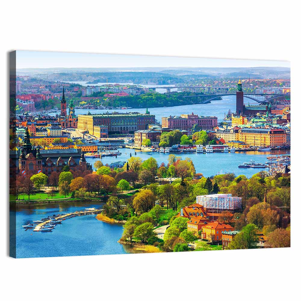 Gamla Stan Waterfront Wall Art