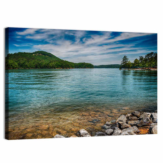 Lake Allatoona Rocky Shoreline Wall Art