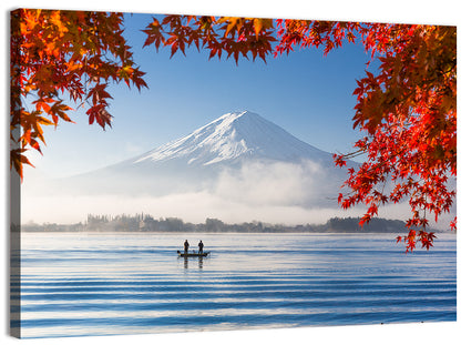 Mount Fuji Over Lake Kawaguchiko Wall Art