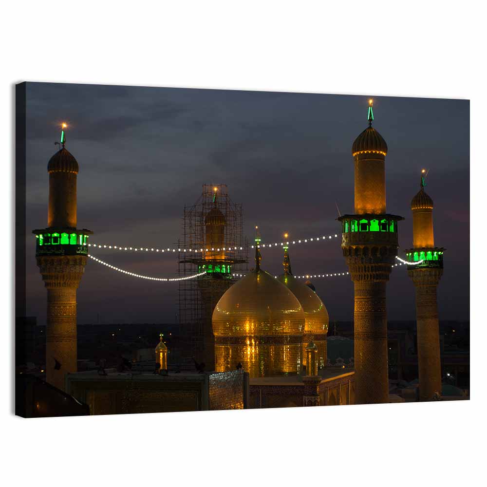 Moussa Al Kadhim Shrine Wall Art, canvas print, landscape