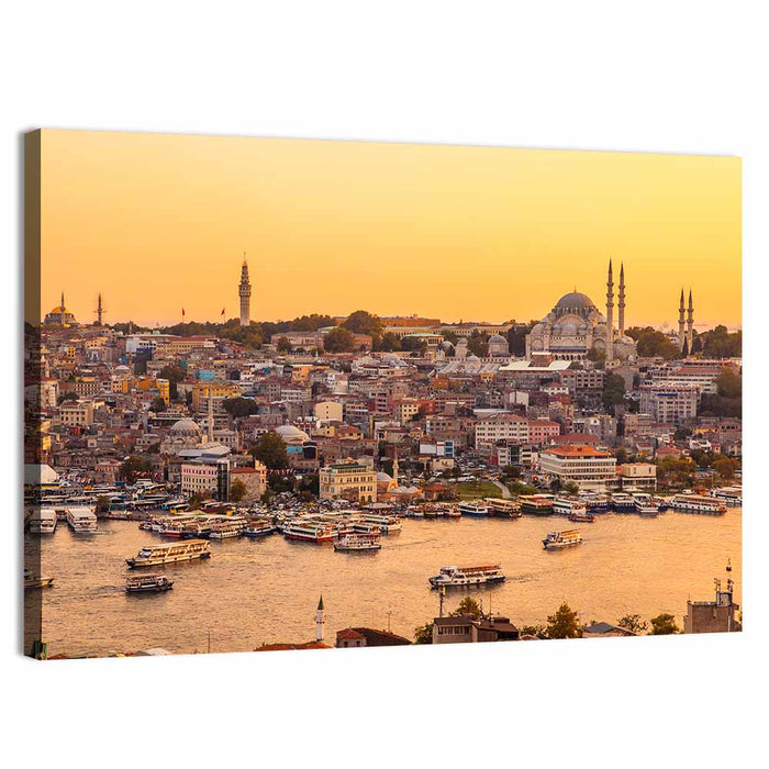 Golden Horn Bay, Istanbul Wall Art as a canvas print