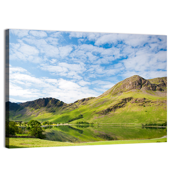 Haystacks Reflection at Buttermere Wall Art as a canvas print