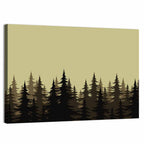 Fir Tree Silhouettes Wall Art